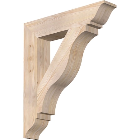 Ekena Millwork Funston Traditional Smooth Bracket, Douglas Fir, 5 1/2"W x 30"D x 34"H BKT06X30X34FST01SDF